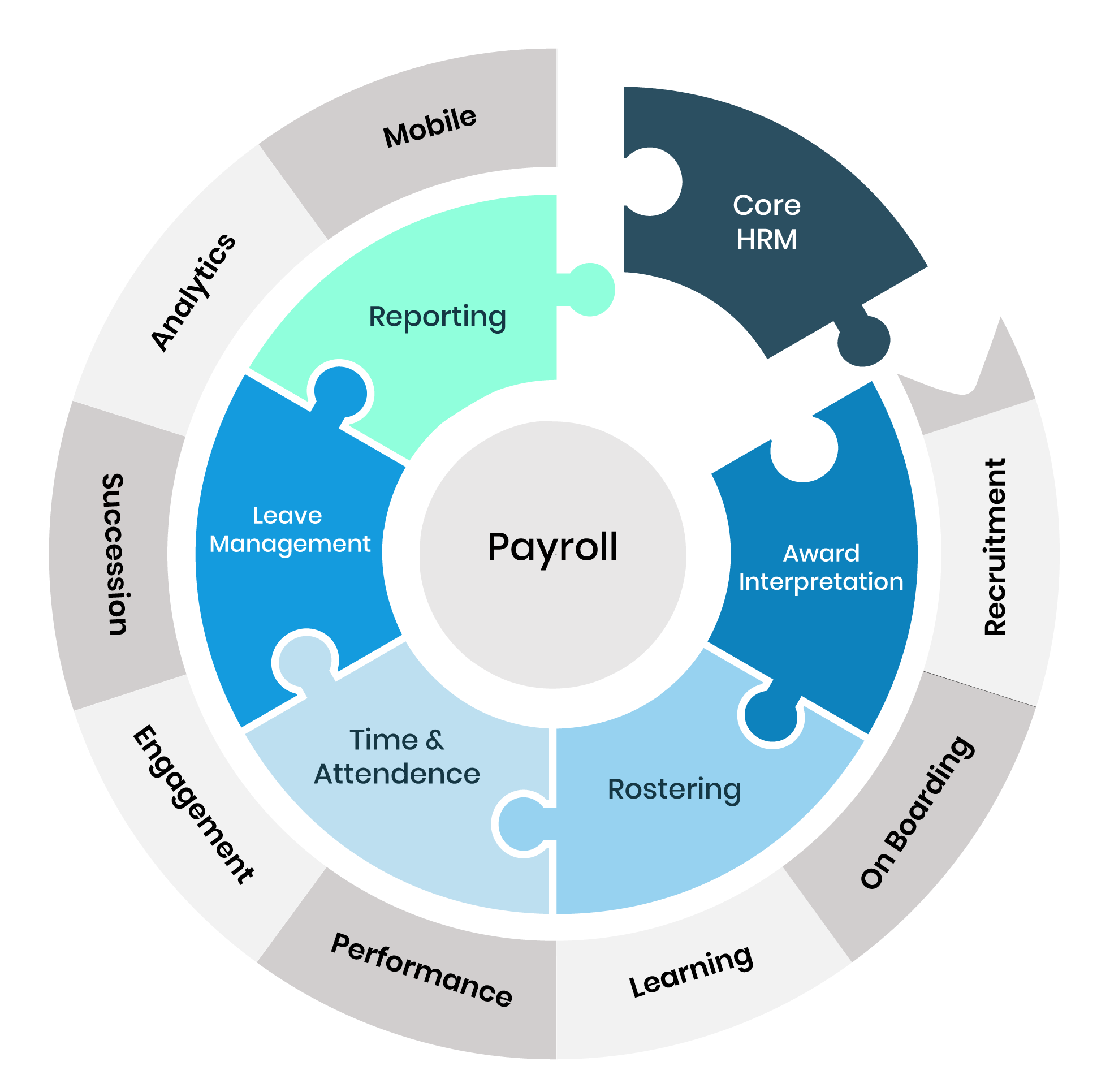 Payroll Solution: Reporting, Leave Management, Time & Attendance, Rostering, Award Interpretation