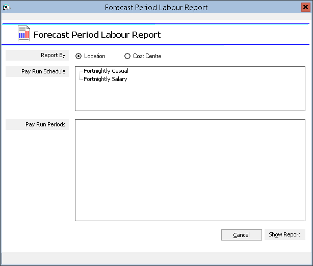 Figure #12: Forecast Labour Report